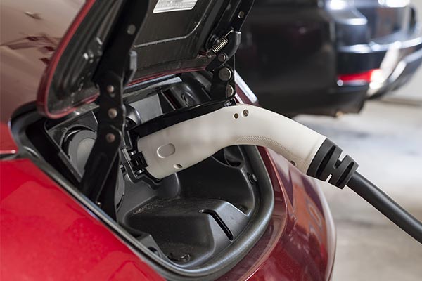 EV Charger Installed in Garage